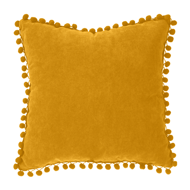 Coussin BOMMEL coloris ocre 40 x 40 cm