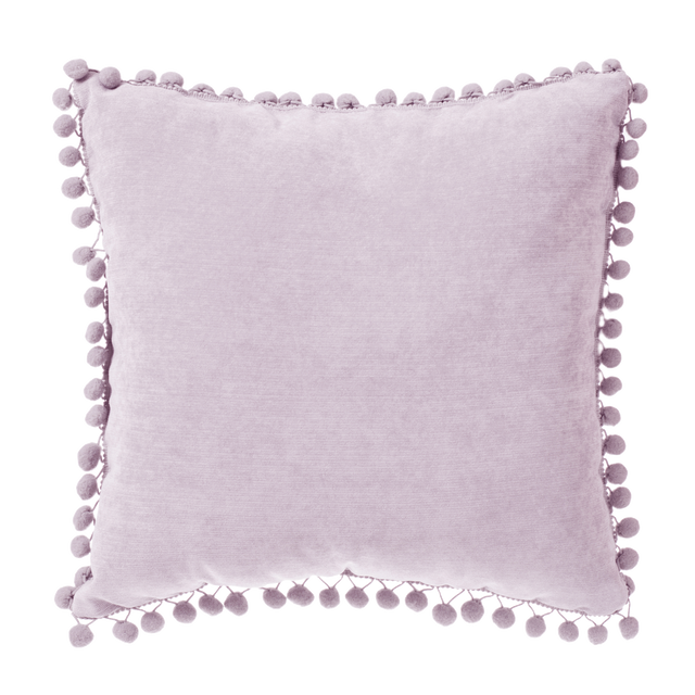 Coussin BOMMEL coloris rose clair 40 x 40 cm