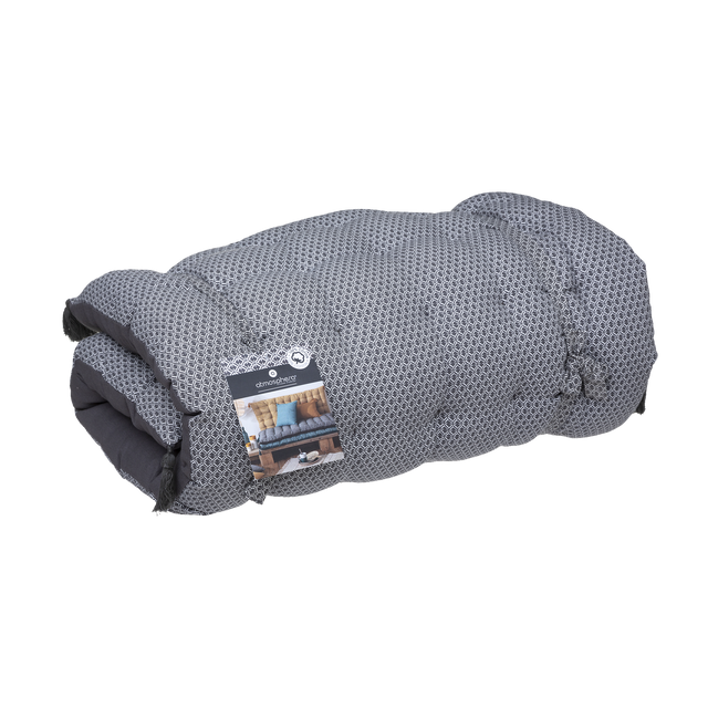 Coussin de sol OTTO coloris gris 60 x 120 cm