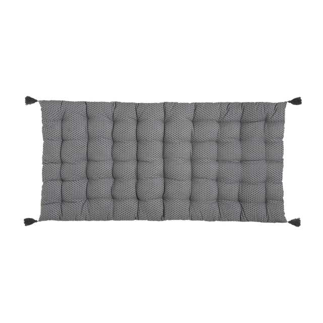 Coussin de sol OTTO coloris gris 60 x 120 cm