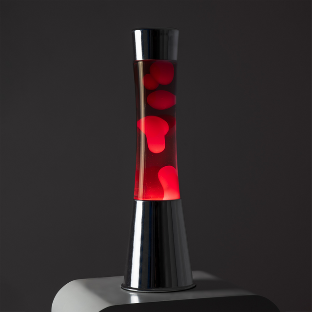 Fisura Lampe à lave LAVA SILVER coloris argent 39,5 x 11 cm