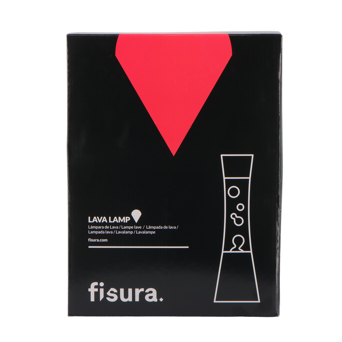 FISURA Lampe à lave Lava silver Argent