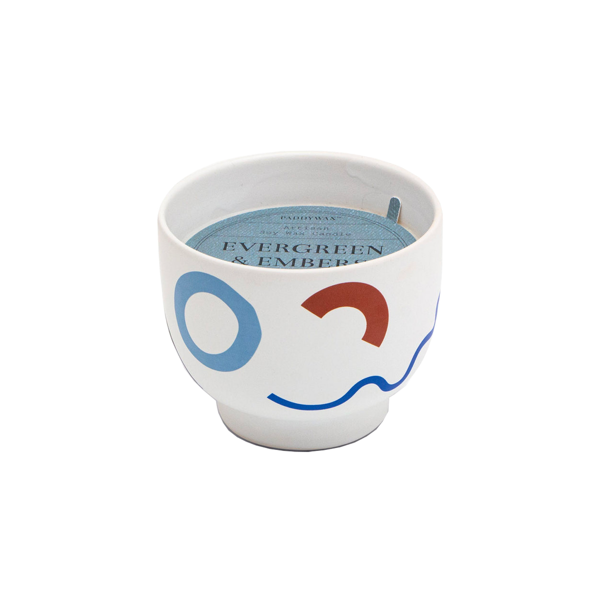 PADDYWAX Bougie parfumée Wabi sabi Bleu Pervenche / braises