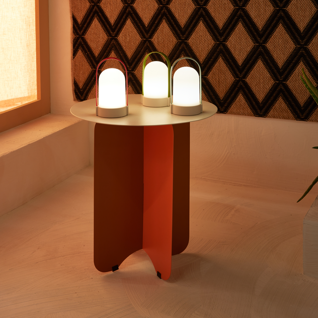 Remember Lot de lampe à poser URI multicolore 15 x 14,5 cm