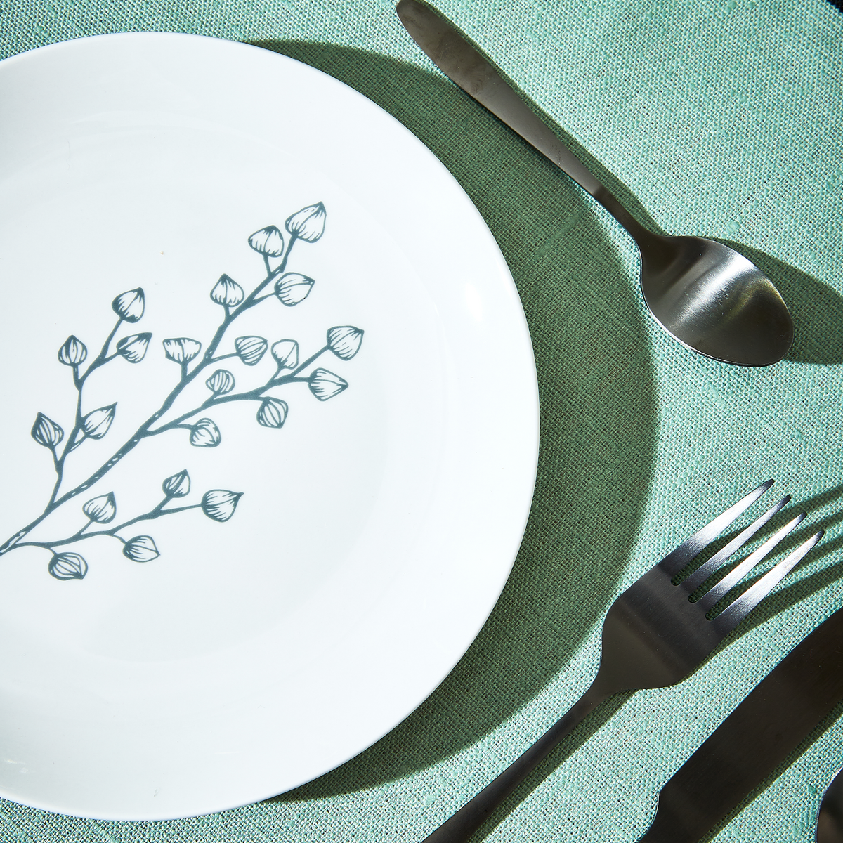Assiette Dahli Noir