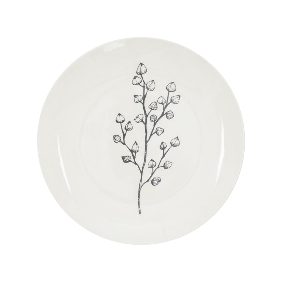 Assiette Dahli Noir