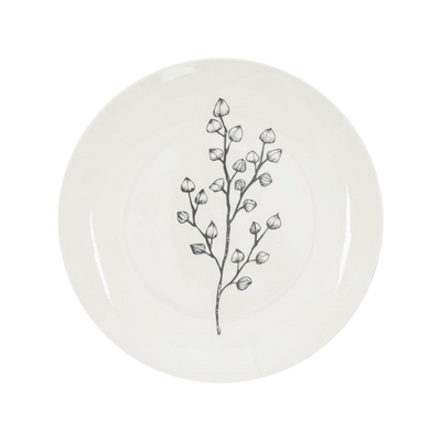 Assiette Dahli Noir