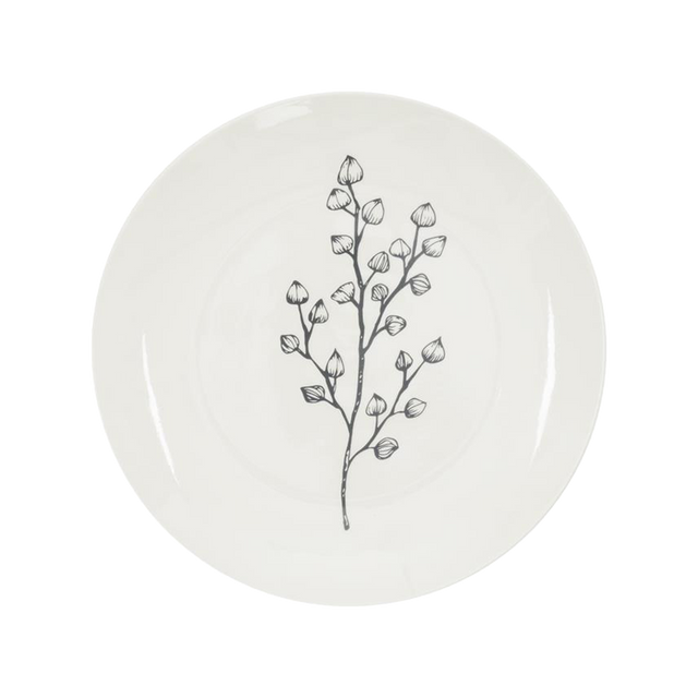 Assiette DAHLI coloris noir