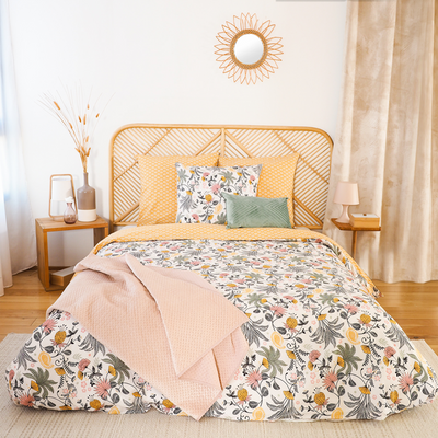 Parure de lit satin bio Wayan Ocre