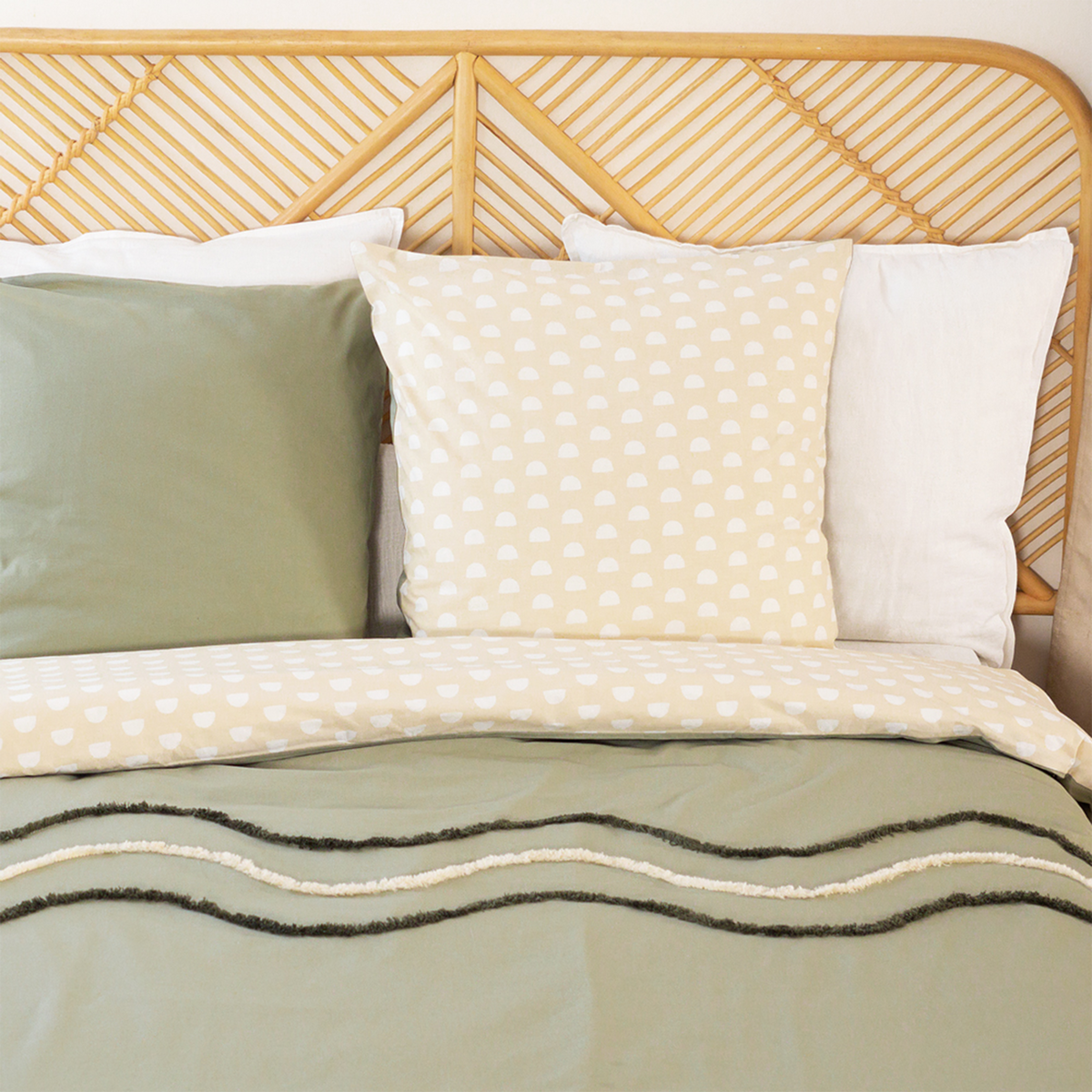 Parure de lit en toile de coton Linea Multicolore