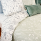 Parure de lit satin bio Susie Vert amande