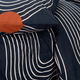 Parure de lit en toile de coton Cuts Bleu marine