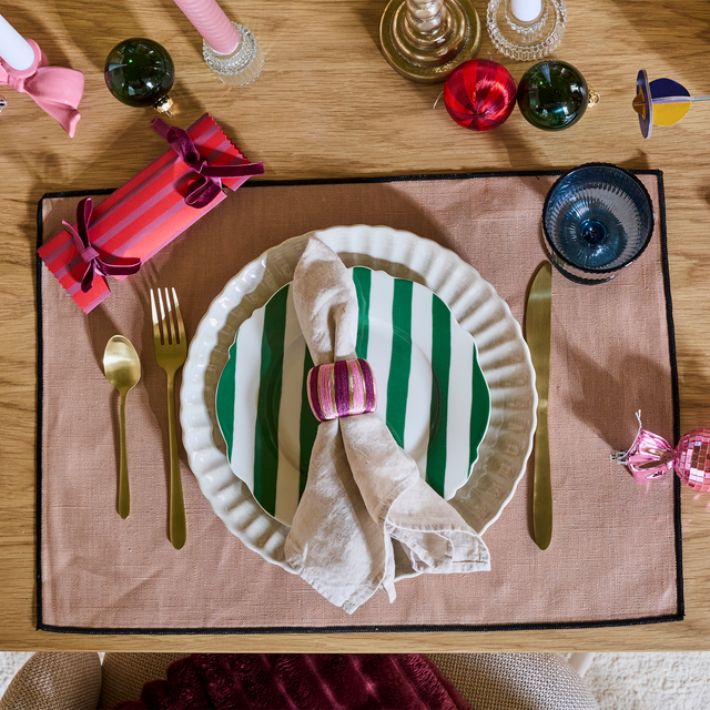 Haomy Set de table BORGO coloris Cimarron