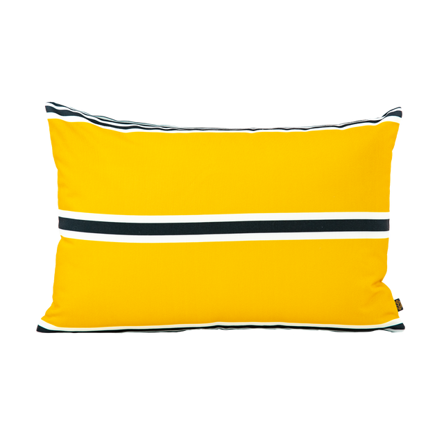 Haomy Housse de coussin LAYAR coloris safran 40 x 60 cm