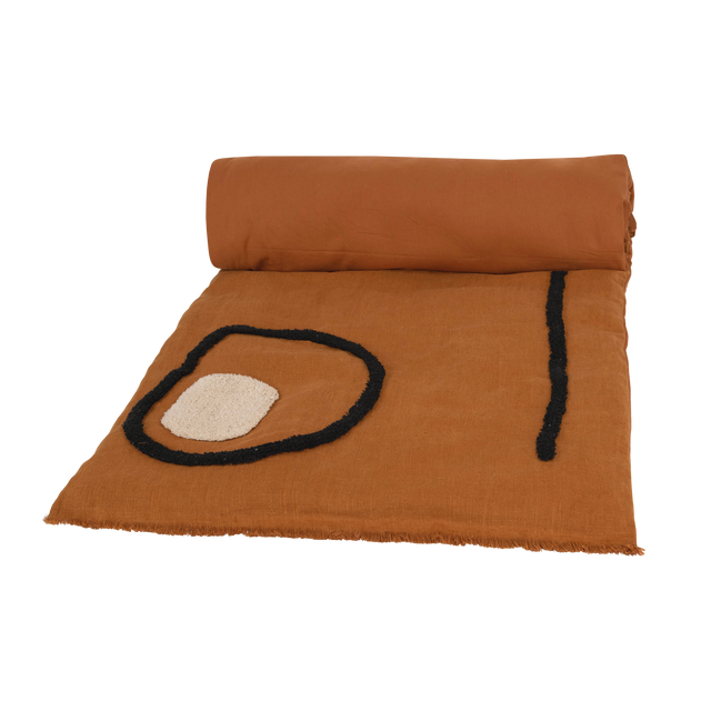 Harmony Housse d'édredon TIKRI coloris caramel