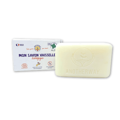ANOTHERWAY Savon solide vaisselle Vaisselle menthe 200G