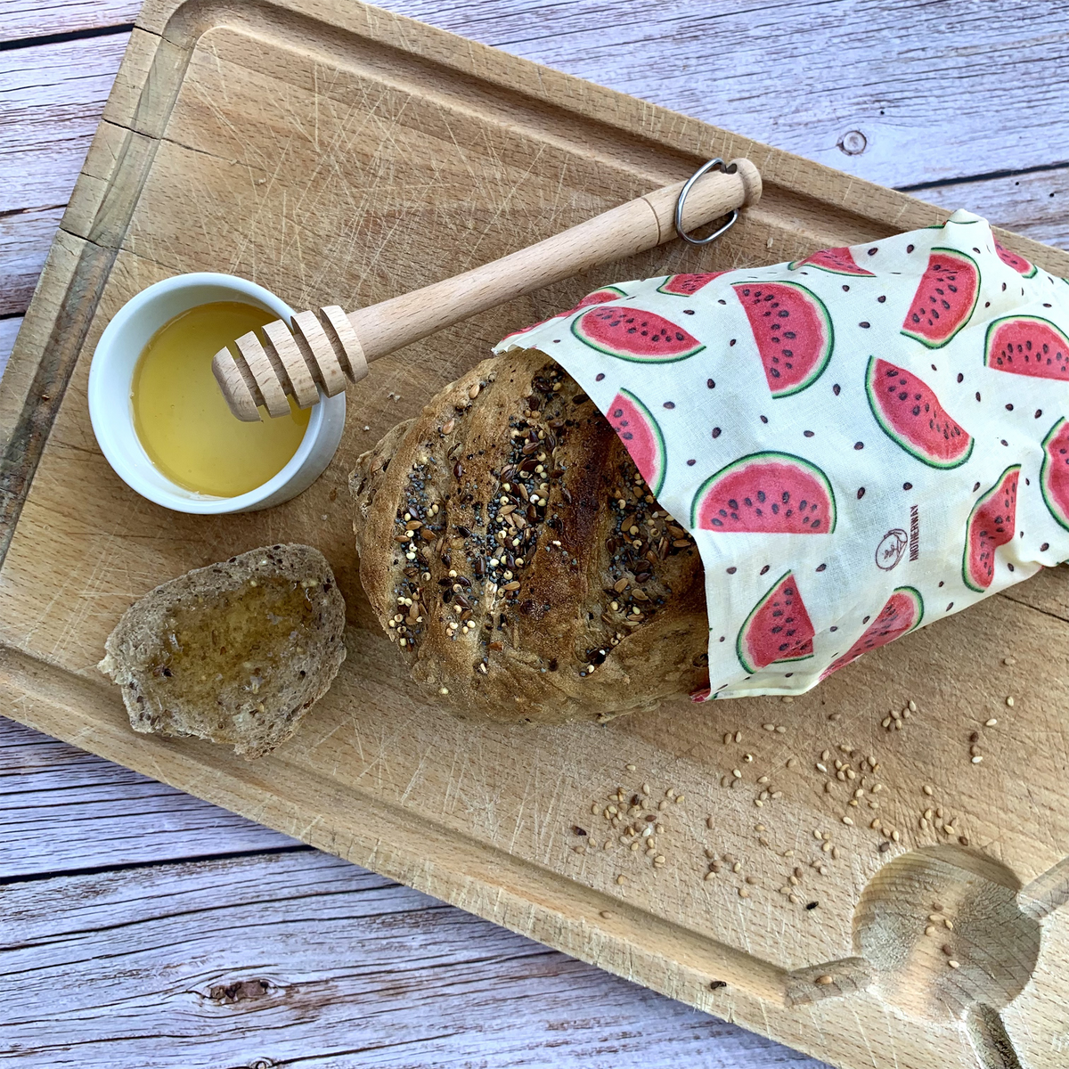 ANOTHERWAY Film alimentaire Bee wrap Multicolore