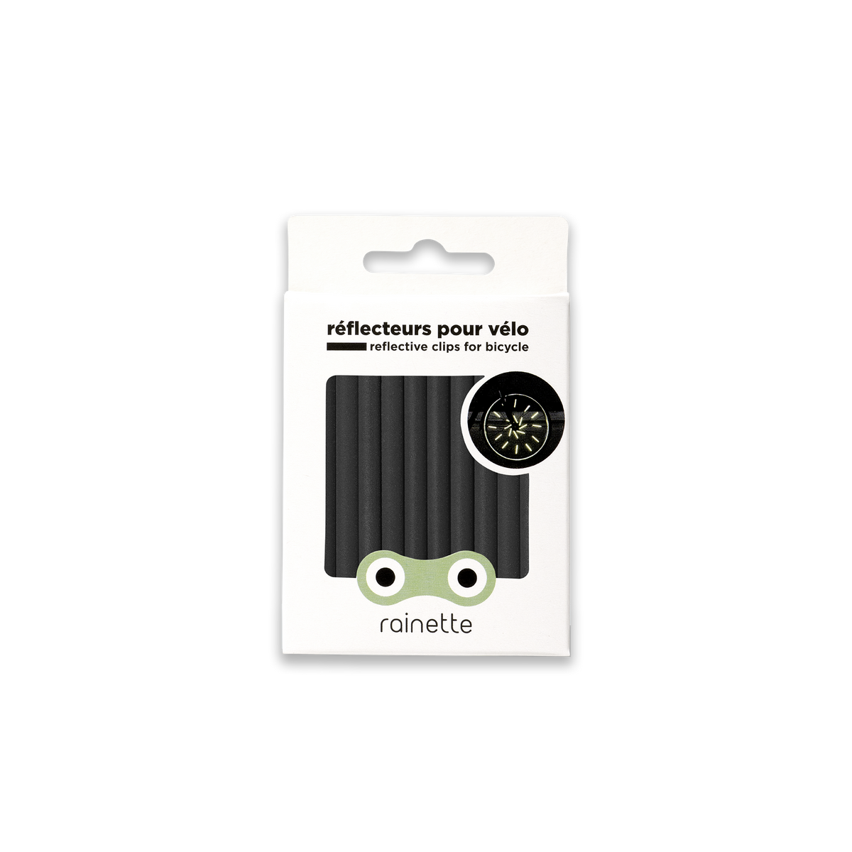 RAINETTE Accessoire de vélo Réflecteurs noir Noir