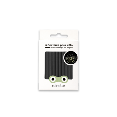 RAINETTE Accessoire de vélo Réflecteurs noir Noir