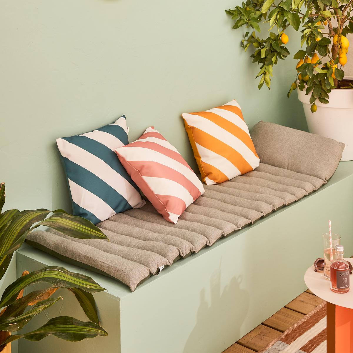 Coussin de sol Livia Vert