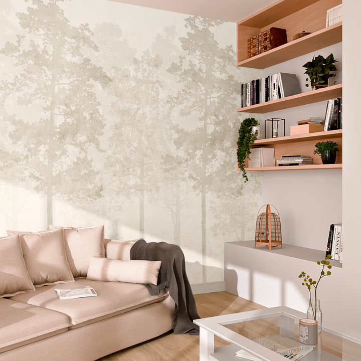 4MURS Papier peint panoramique L Belleme Sable beige Satiné