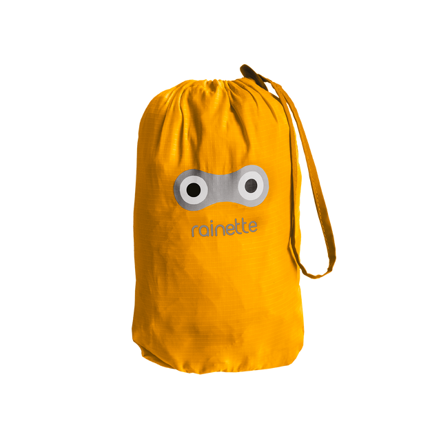 RAINETTE Accessoire de vélo IMPERMÉABLE ENFANT POUR SIÈGE VÉLO moutarde