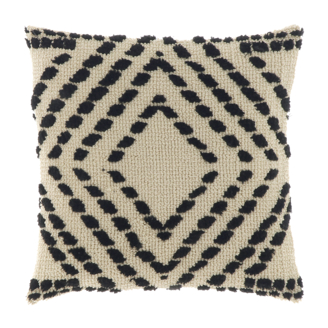 Coussin NISSE coloris naturel 45 x 45 cm