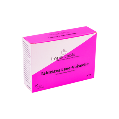 IMPECCABLE Tablettes lave-vaisselle Brillance Rose et blanc 1Kg