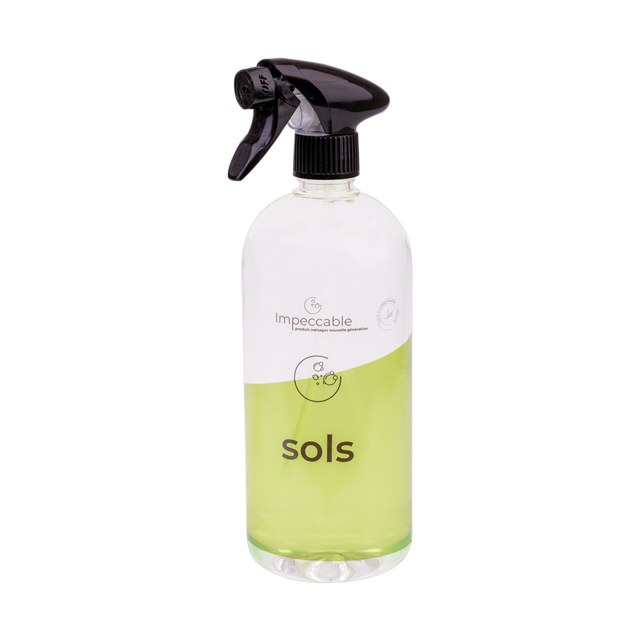 IMPECCABLE Bouteille rechargeable CONTENANT SOL vert