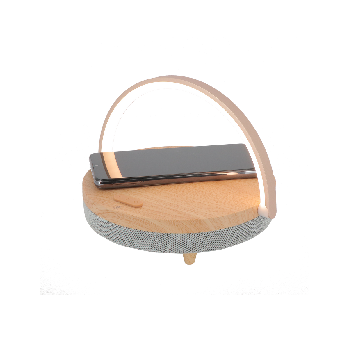 Enceinte Led bois bluetooth Bois