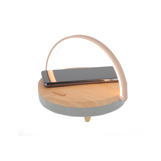 Enceinte LED BOIS BLUETOOTH coloris bois