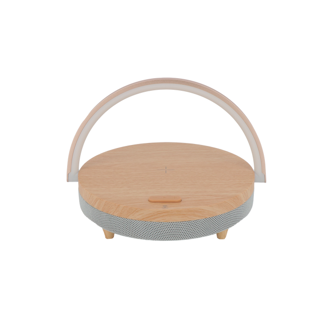 Enceinte LED BOIS BLUETOOTH coloris bois