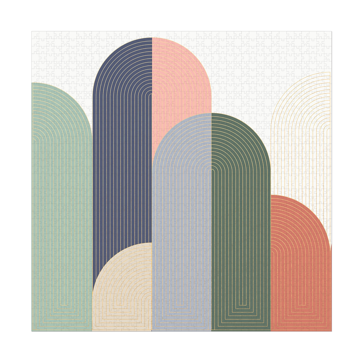 DESIGNWORKS INK Puzzle Arches Bleu