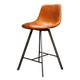 Tabouret de plan de travail Ziggy Cognac 1 place