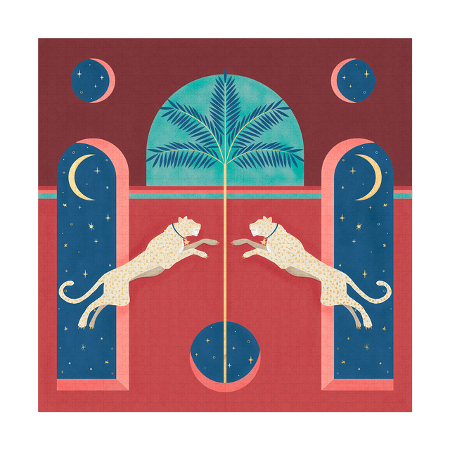 DESIGNWORKS INK Puzzle LÉOPARDS