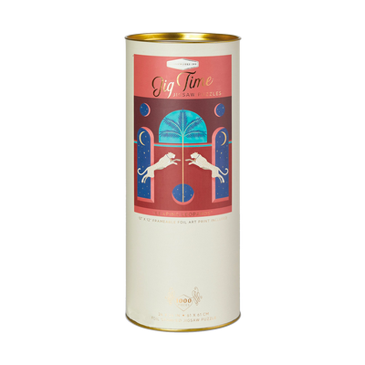 DESIGNWORKS INK Puzzle Léopards Blanc