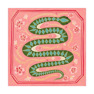 DESIGNWORKS INK Puzzle Serpent Vert