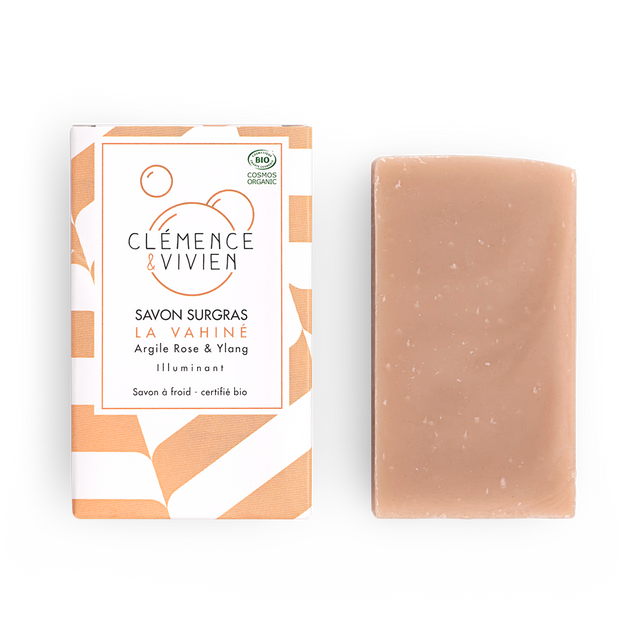 Clémence & Vivien Savon à froid LA VAHINÉ ARGILE ROSE ET YLANG