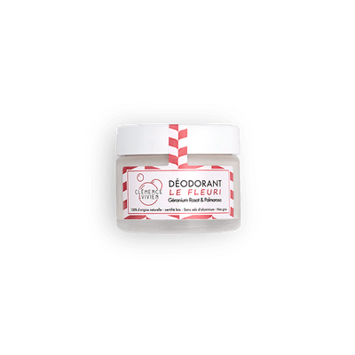 CLÉMENCE & VIVIEN Déodorant Creme le fleuri Blanc Geranium rosat et palmorosa 50ML