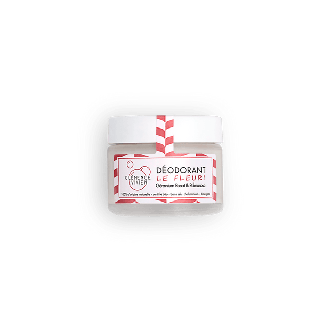 Clémence & Vivien Déodorant CREME LE FLEURI Geranium Rosat et Palmorosa