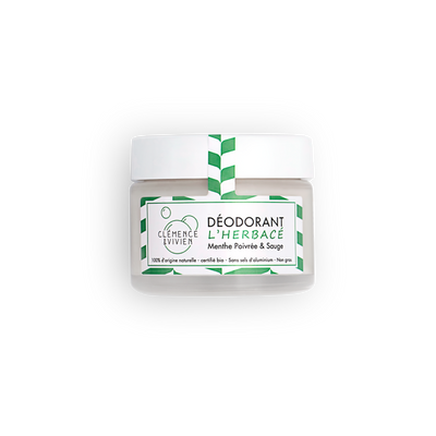 CLÉMENCE & VIVIEN Déodorant Creme l'herbace Menthe poivrée et sauge 50ML