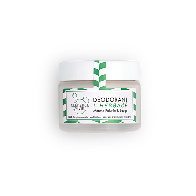 Clémence & Vivien Déodorant CREME L'HERBACE Menthe poivrée et sauge