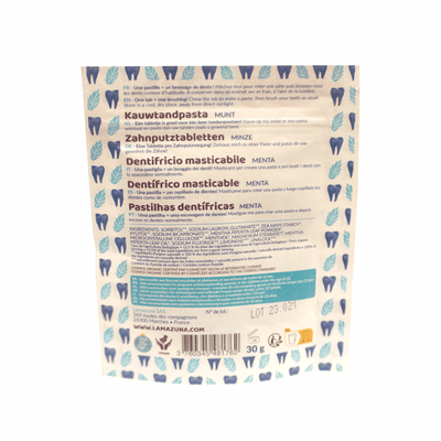 LAMAZUNA Dentifrice À croquer Bleu Menthe 33G