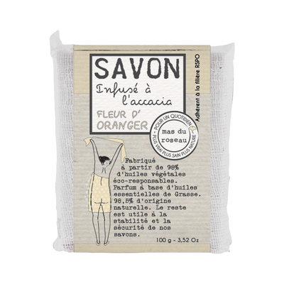 MAS DU ROSEAU Savon Fleur d'oranger Blanc Fleur d'oranger 100G