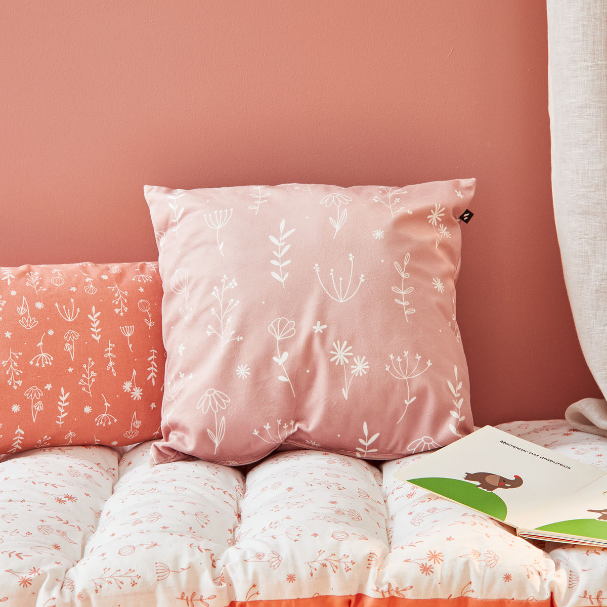 4MURS Coussin Douce Rose poudré