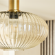 Suspension Maloto Or et transparent