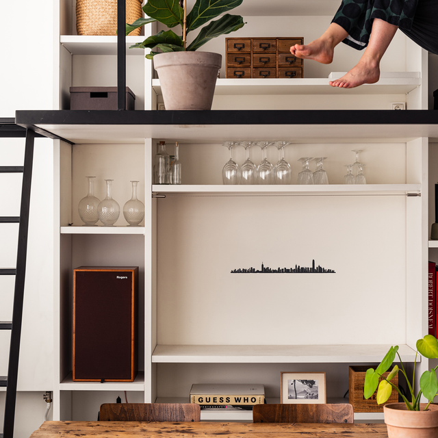 The Line Déco murale métal THELINE HONG KONG coloris noir