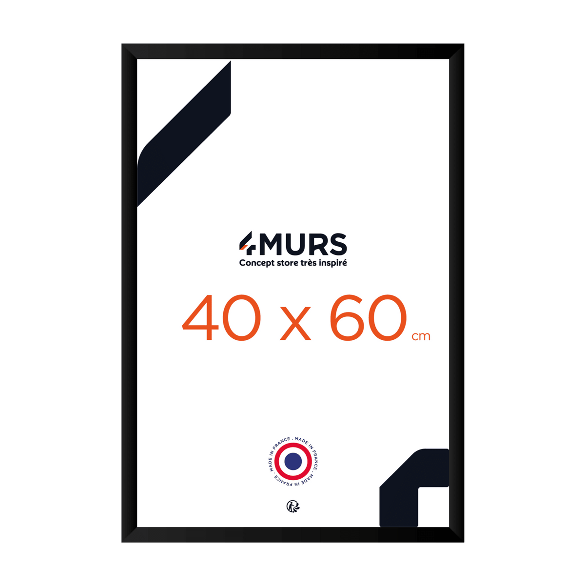 4MURS Cadre photo Noir Noir