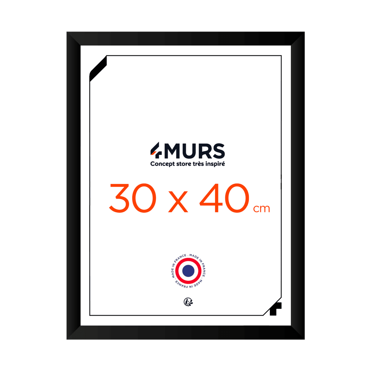 4MURS Cadre photo Noir Noir