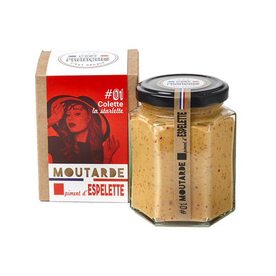 C'EST FRANÇAIS Moutarde Colette la starlette - piment d’espelette 180G